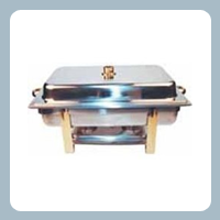 8 Qt. Gold Accented Chafer, oblong 8 Qt. Gold Accented Chafer, oblong